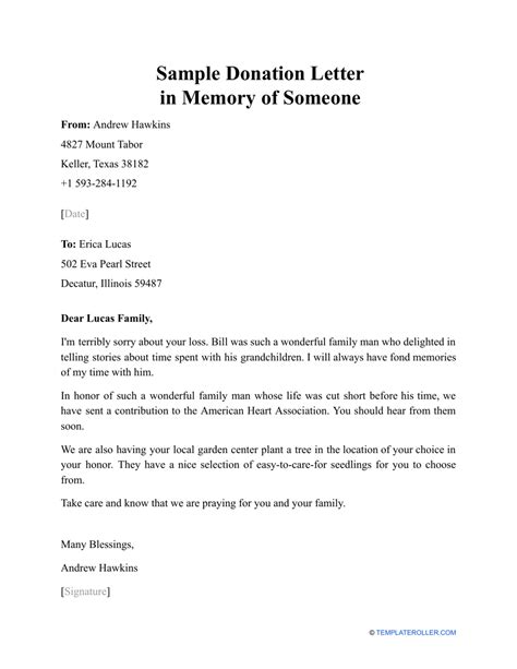 Donate in memory of a loved one .